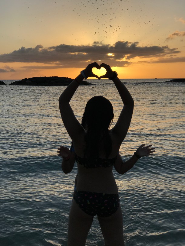 Ohau sunset heart